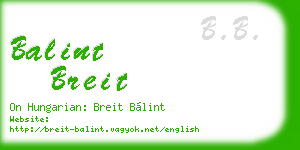 balint breit business card